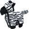 Show in main carousel: Spunky Pup Tough Plush Dog Toy, White & Black, Zebra slide 1 of 6