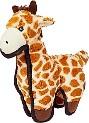 Spunky Pup Tough Plush Dog Toy, Brown, Giraffe