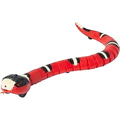 Ethical Pet Wigglin Snake Cat Motion Toy, Red/Black, 15-in