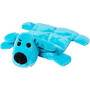 Multipet Minipet Loofa Squeaker Mat Plush Dog Toy, Color Varies, 6-in, 1 count