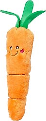 ZippyClaws Kickerz Carrot Cat Plush Toy with Catnip, Orange