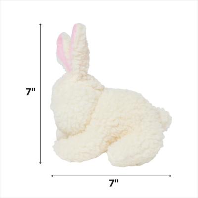 Show full view: Ethical Pet Fleece Rabbit Squeaky Tough Plush Dog Toy slide 2 of 6