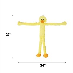 Multipet Swingin Slevins Squeaky Plush Dog Toy, Duck slide 2 of 4