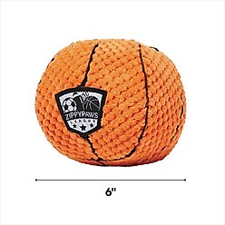 ZippyPaws SportsBallz Basketball Dog Toy slide 2 of 4
