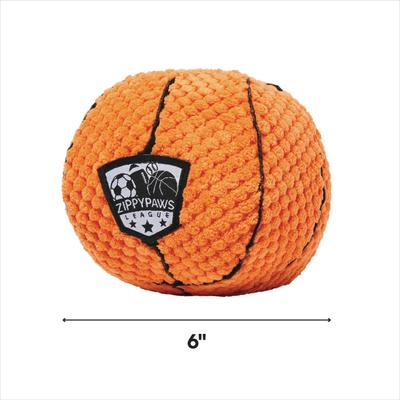 Show full view: ZippyPaws SportsBallz Basketball Dog Toy slide 2 of 5
