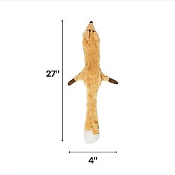 Ethical Pet Skinneeez Forest Series Fox Stuffing-Free Squeaky Plush Dog Toy, 23-in slide 2 of 4