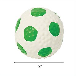 Li'l Pals Latex Soccer Ball Dog Toy, Green slide 2 of 4