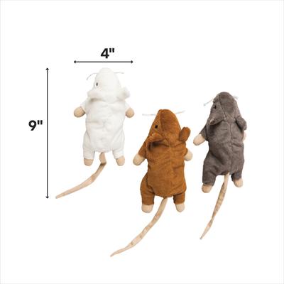 Show full view: Ethical Pet Big Mouse Bertha Cat Toy, Color Varies, 7-in slide 2 of 3