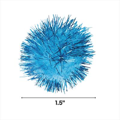 Show full view: Turbo Glitter Pom Pom Ball Cat Toy, 4 count slide 2 of 5