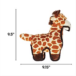 Spunky Pup Tough Plush Dog Toy, Brown, Giraffe slide 2 of 4