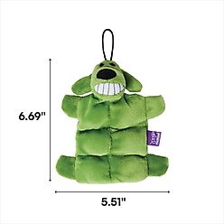 Multipet Minipet Loofa Squeaker Mat Plush Dog Toy, Color Varies, 6-in, 1 count slide 2 of 4
