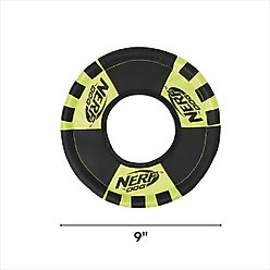 Nerf Dog Flyer Trackshot Toss Tug Ring Dog Toy, 9-in slide 2 of 3