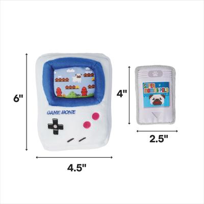 Show full view: P.L.A.Y. Pet Lifestyle and You Game Bone Squeaky Plush Dog Toy, Small slide 3 of 7