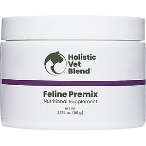 Holistic Vet Blend Feline Premix Powder Nutritional Supplement for Cats, 3.175-oz jar