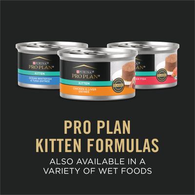 Show full view: Purina Pro Plan Complete Essentials Chicken & Rice Formula Kitten Dry Cat Food, 3.5-lb bag slide 8 of 11