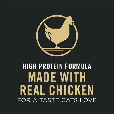 Show full view: Purina Pro Plan Complete Essentials 7+ Chicken & Rice Natural Senior Dry Cat Food, 3.5-lb bag slide 10 of 11
