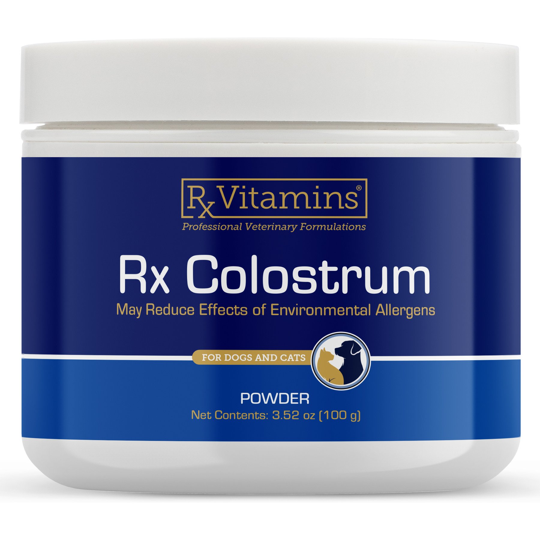 Rx Vitamins Colostrum Supplement for Cats & Dogs, 100 gram bottle