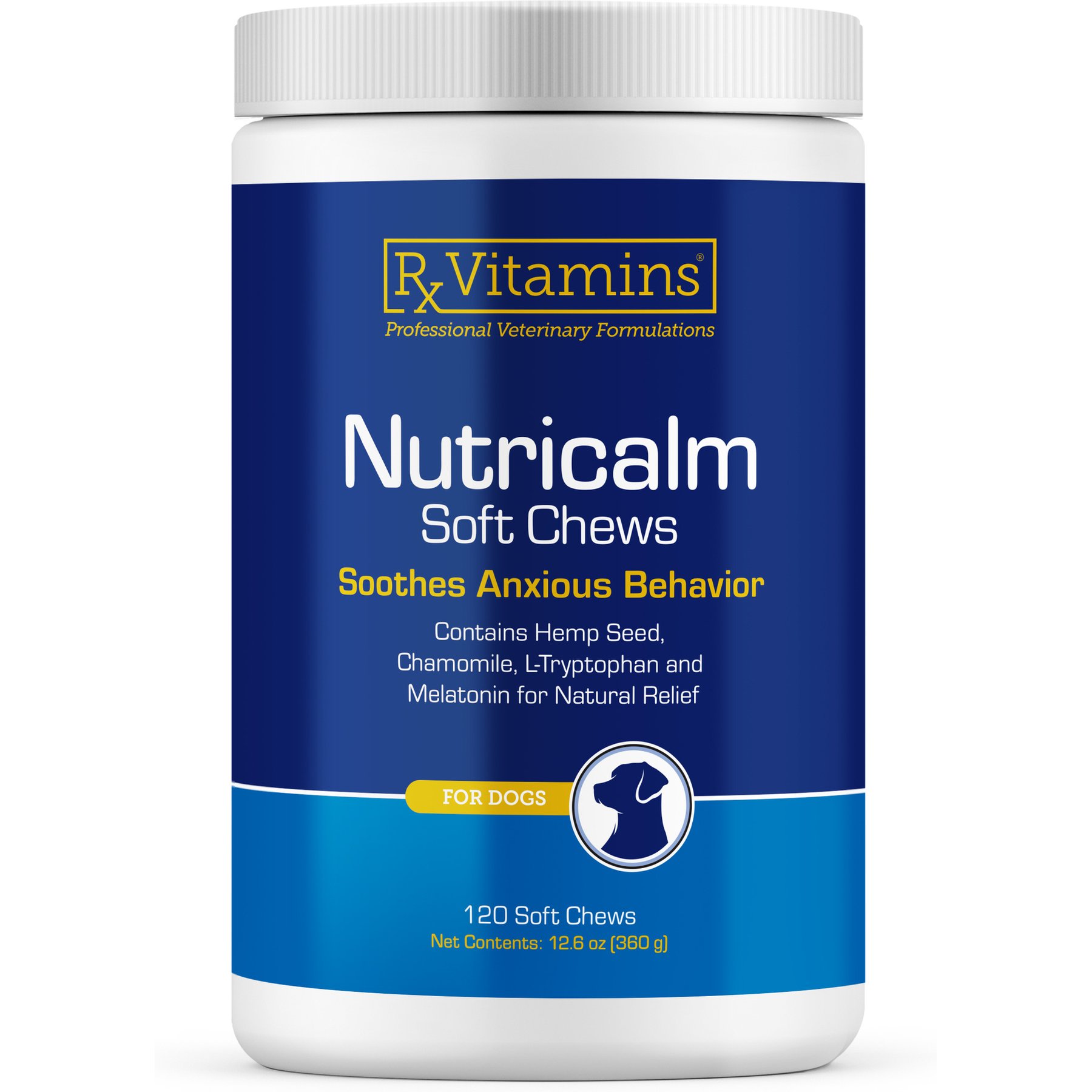 Rx Vitamins Nutricalm Soft Chews Supplement for Dogs, 120 count
