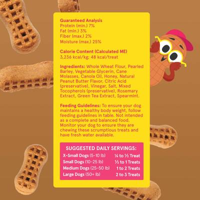 Show full view: BARK Go Nutty Honey Peanut Flavored Soft Baked Dog Treats, 24-oz box slide 4 of 10