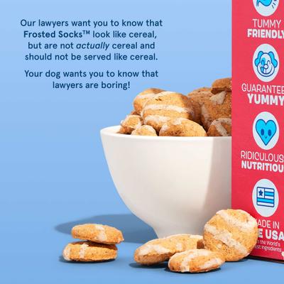 Show full view: BARK Frosted Socks Yogurt Berry Flavored Crunchy Dog Treats, 24-oz box slide 8 of 11