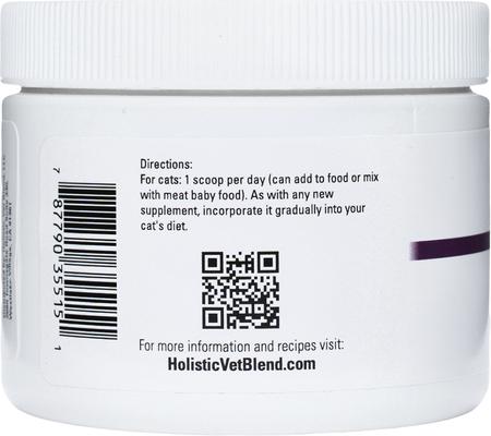 Show full view: Holistic Vet Blend Feline Mobility Plus Powder Joint Supplement for Cats, 2.3-oz jar slide 4 of 5