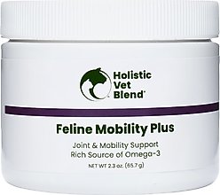 Holistic Vet Blend Feline Mobility Plus Powder Joint Supplement for Cats, 2.3-oz jar