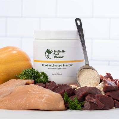 Show full view: Holistic Vet Blend Canine Limited Premix Powder Nutritional Supplement for Dogs, 8.47-oz jar slide 3 of 7