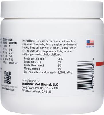 Show full view: Holistic Vet Blend Canine Regular Premix Powder Nutritional Supplement for Dogs, 8.47-oz jar slide 5 of 7