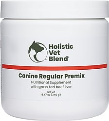 Holistic Vet Blend Canine Regular Premix Powder Nutritional Supplement for Dogs, 8.47-oz jar