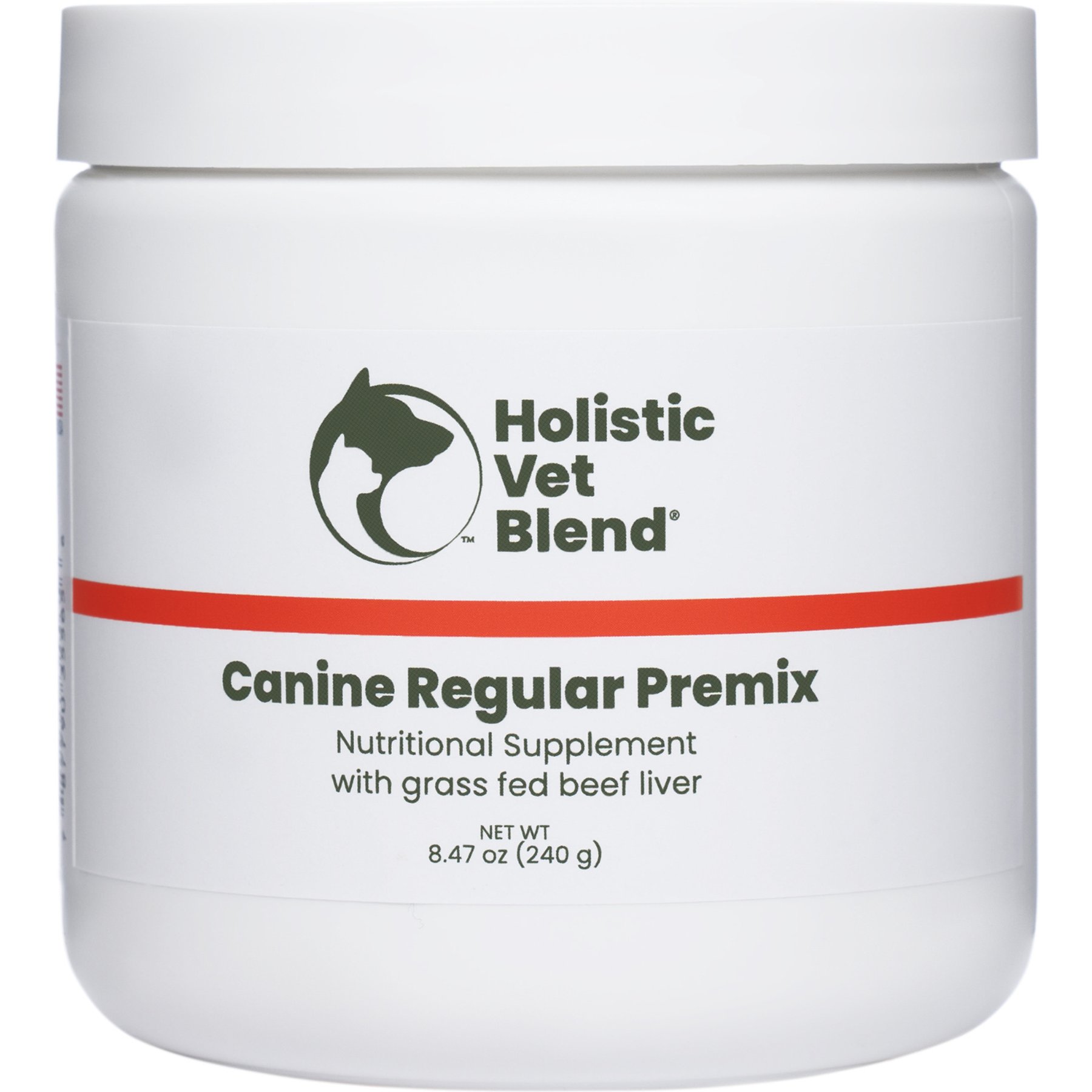 Holistic Vet Blend Canine Regular Premix Powder Nutritional Supplement for Dogs, 8.47-oz jar