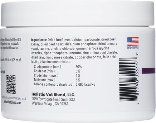 Show full view: Holistic Vet Blend Feline Premix Powder Nutritional Supplement for Cats, 3.175-oz jar slide 5 of 7