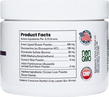 Show full view: Holistic Vet Blend Feline Mobility Plus Powder Joint Supplement for Cats, 2.3-oz jar slide 5 of 5