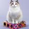 Show in main carousel: Happy & Polly Electric Interactive Whack-a-Mole Cat Toy, Medium slide 7 of 8
