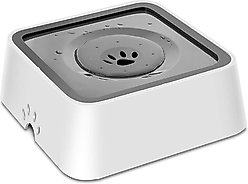 Katziela No Spill Dog & Cat Water Bowl, 35-oz, White, Medium