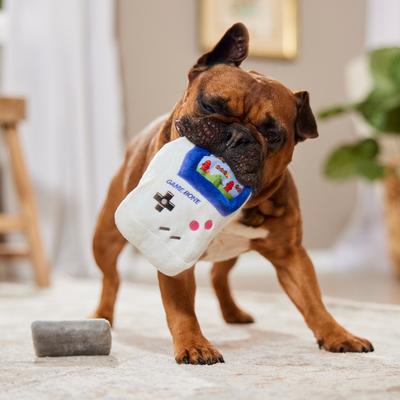 Show full view: P.L.A.Y. Pet Lifestyle and You Game Bone Squeaky Plush Dog Toy, Small slide 6 of 7