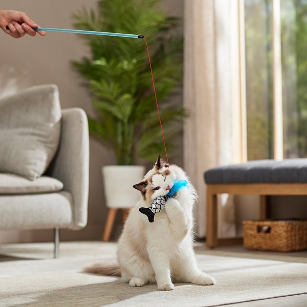Turbo Fishing Pole Wand Cat Toy