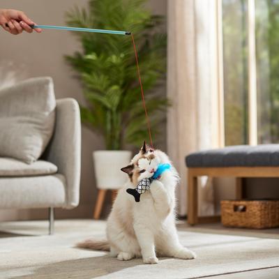 Show full view: Turbo Fishing Pole Wand Cat Toy slide 4 of 5