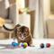 Show in main carousel: Ethical Pet Kitty Yarn Puffs Small Balls Cat Toy with Catnip, Color Varies, 1.5-in, 4 count slide 4 of 5