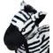 Show in main carousel: Spunky Pup Tough Plush Dog Toy, White & Black, Zebra slide 4 of 6
