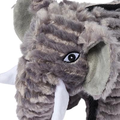 Show full view: Spunky Pup Tough Plush Dog Toy, Gray, Elephant slide 3 of 5