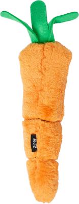 Show full view: ZippyClaws Kickerz Carrot Cat Plush Toy with Catnip, Orange slide 4 of 6