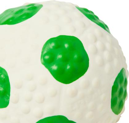Show full view: Li'l Pals Latex Soccer Ball Dog Toy, Green slide 3 of 5