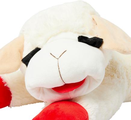 Show full view: Multipet Lamb Chop Squeaky Plush Dog Toy, Jumbo slide 3 of 6