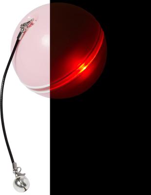 Show full view: EYS Rolling Ball Motion & Chasing with LED light Cat Toy, Pink slide 4 of 7