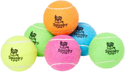 Show full view: Spunky Pup Bucket of Tennis Balls Dog Toy, 20 count slide 3 of 5