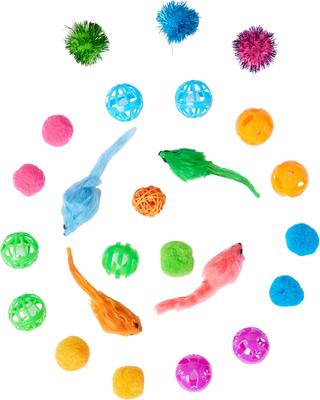 Show full view: Multipet Value Pack Cat Toy, Assorted Colors, 24-pack slide 5 of 7
