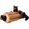 Show in main carousel: ZippyPaws Zippy Burrow Black Bear Log Plush Dog Toy slide 4 of 6