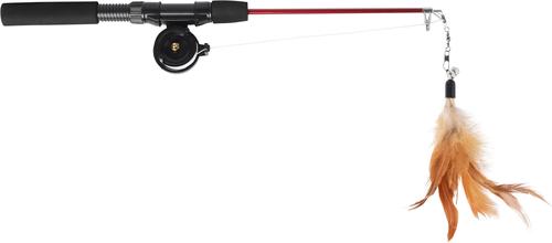 Show full view: Ethical Pet Fishing Rod & Reel Kitty Teaser Cat Toy, Color Varies slide 3 of 6