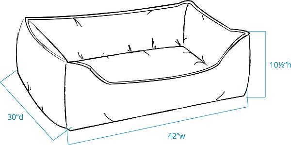 Show full view: Body Glove Paintflower Kuddler Dog Bed, Sand, X-Large slide 8 of 9