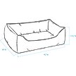 Show in main carousel: Body Glove Paintflower Kuddler Dog Bed, Sand, X-Large slide 8 of 9
